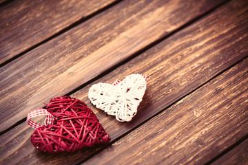 hearts on the table