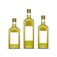 Vector Set of Alcohol Alcoholic Beverages Drinks Whiskey Glass Bottles