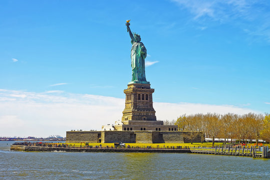 View on Statue on Liberty Island