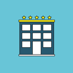 Hotel vector illustration , vector icon