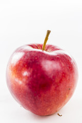 Closeup of Fresh apple in Bright Studio