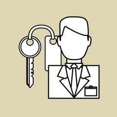 Hotel vector illustration , vector icon