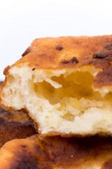 Homemade grandmothers donuts on the plate