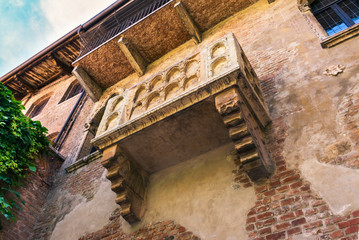 The Famous Balcony of Juliet Capulet Home in Verona, Italy