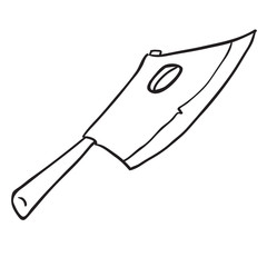 simple black and white meat chopper