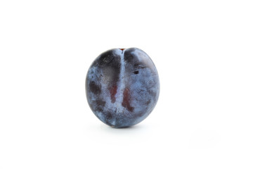 Fresh plum isolated on a white