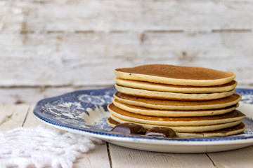 Панкейки с шоколадом
