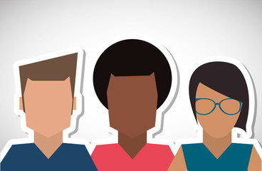 Communication and people graphic design , vector illustration