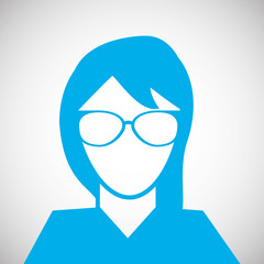 Woman profile design , vector illustration