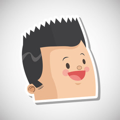 Man profile design , vector illustration