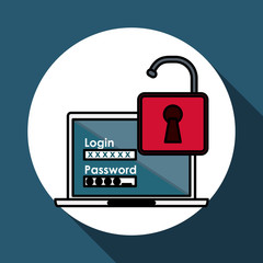 Security system vector illustration