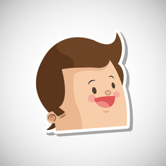 Man profile design , vector illustration