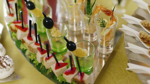 Series video: Delicacies for buffet - snacks