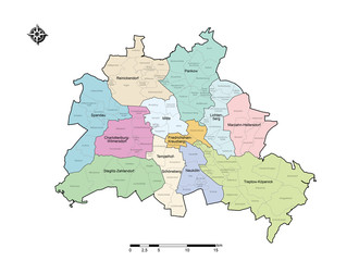 Berlin Map - Berlin Karte / Map - Karte