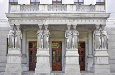 Obraz premium Karyatiden am parlament, Wien