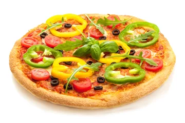 Delicious pizza with paprika