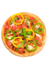 Delicious pizza with paprika