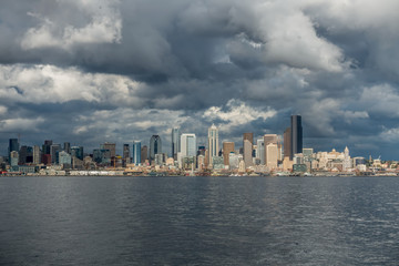 Fototapeta na wymiar Seattle Skyline Mid-section 3