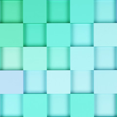 3d square mosaic. 3d rendering background.