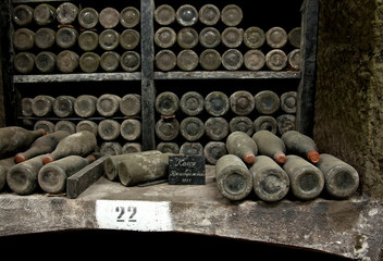 Rare wines in Massandra winery, Yalta, Crimea