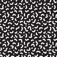 Seamless abstract geometric pattern in retro memphis style, fashion 80-90s. It can be used in printing, website backdrop and fabric design.