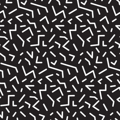 Seamless abstract geometric pattern in retro memphis style, fashion 80-90s. It can be used in printing, website backdrop and fabric design.