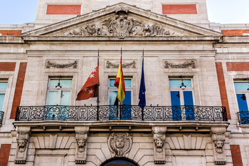 Fototapeta na wymiar Madrid street views. Madrid - capital and largest city of Spain.