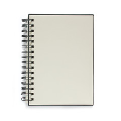 Note book isolated on white background.