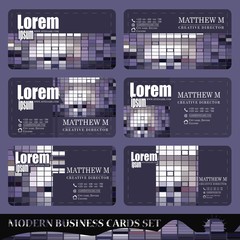 Vector Set of business cards