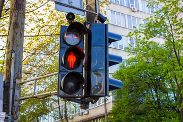 Red traffic light