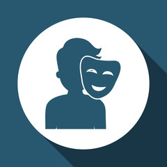 vote design over white background, vector illustration