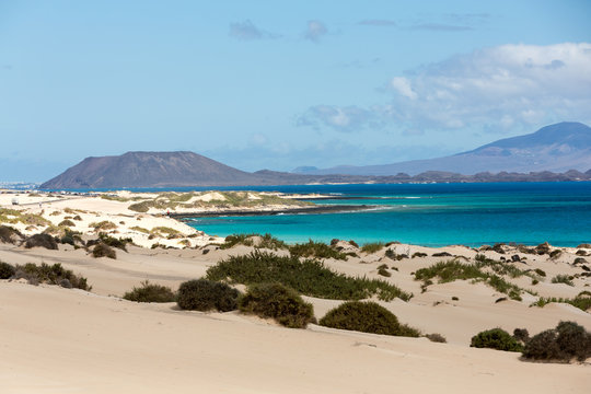 Corralejo Beach on Fuerteventura, Canary Islands. Spain