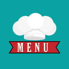 menu equipment design over white background, vector illustration