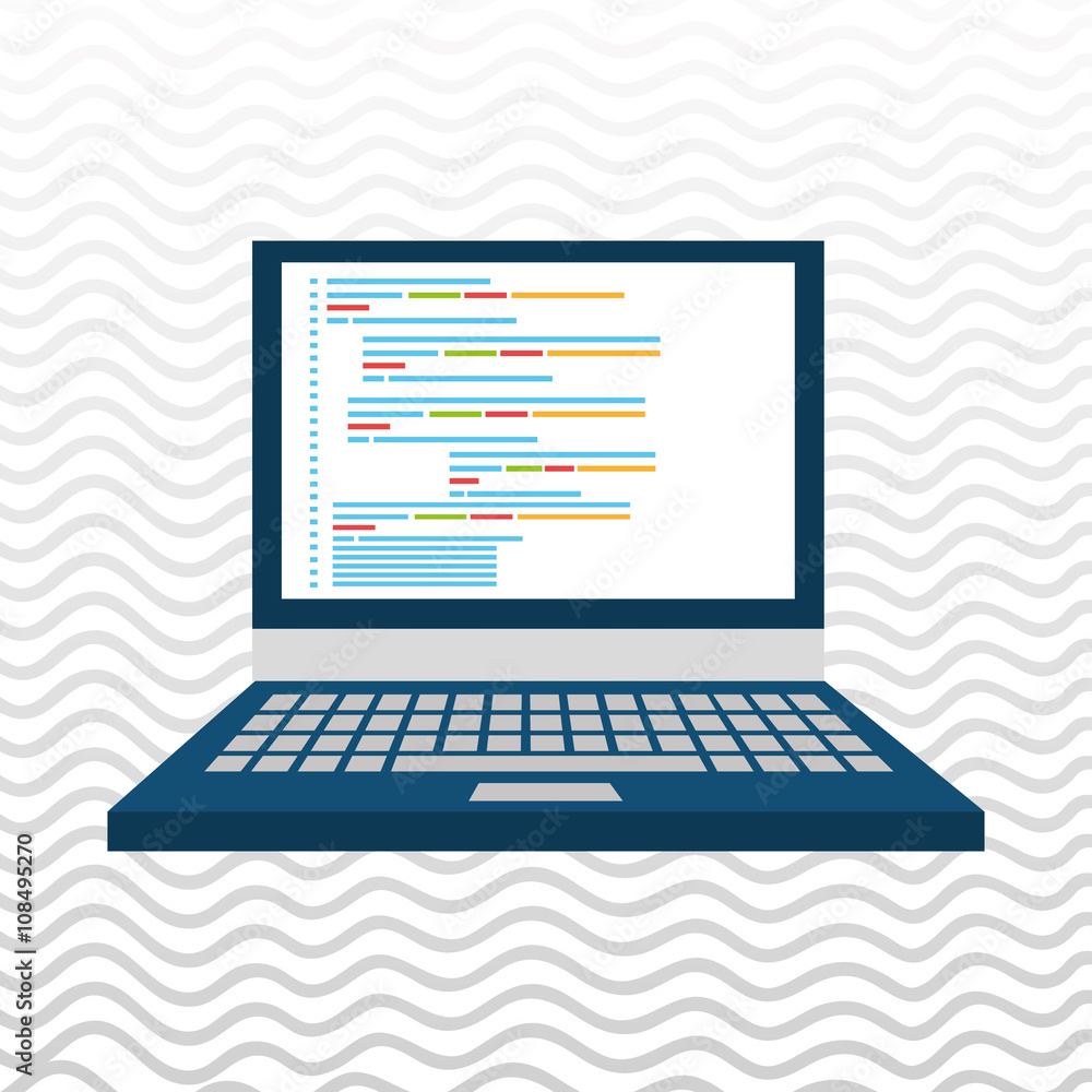 Wall mural computer programming design