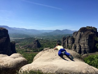 Fototapeta premium beautiful landscape of Meteora complex of monasteries. Greece