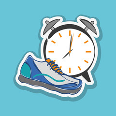 Healthy lifestyle design over white background, vector illustration