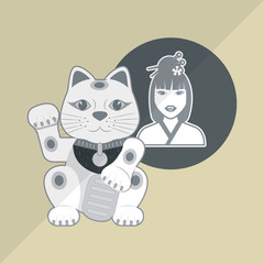 chinese culture design over white background, vector illustration