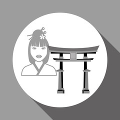 chinese culture design over white background, vector illustration