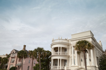 Fototapeta na wymiar Houses in Historic Charleston, South Carolina