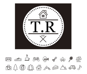 TR Initial Logo for your startup venture