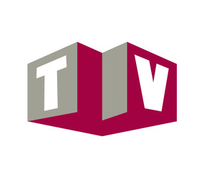 TV Initial Logo for your startup venture