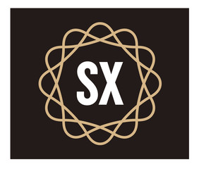 SX Initial Logo for your startup venture