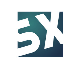 Obraz premium SX Initial Logo for your startup venture