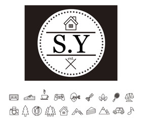 SY Initial Logo for your startup venture