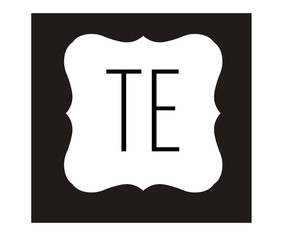 TE Initial Logo for your startup venture