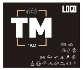 TM Initial Logo for your startup venture