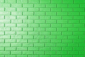 Green brick wall background
