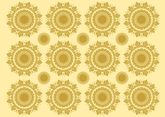 thai pattern style vector