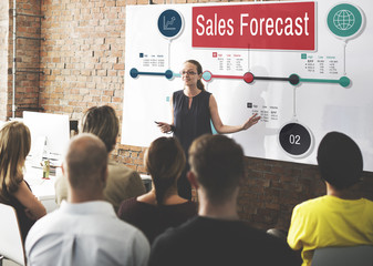 Sales Forecast Strategy Planning Vision Marketing Concept