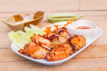 Fried chicken with fish sauce